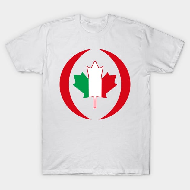 Italian Canadian Multinational Patriot Flag Series T-Shirt by Village Values